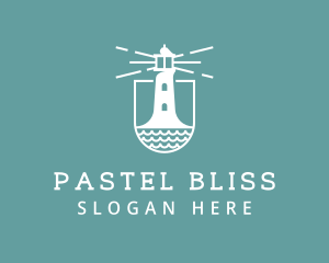 Classic Seaside Lighthouse logo design