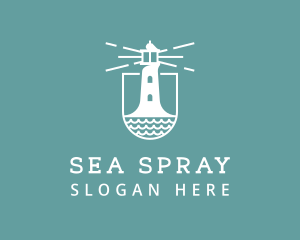 Classic Seaside Lighthouse logo design