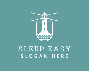 Classic Seaside Lighthouse logo design