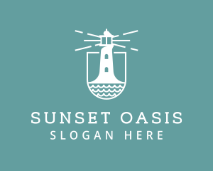 Classic Seaside Lighthouse logo design