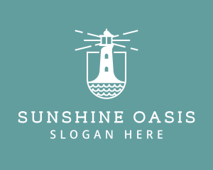 Classic Seaside Lighthouse logo design