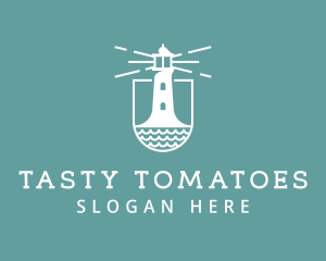 Classic Seaside Lighthouse logo design