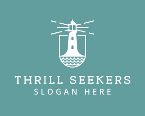 Classic Seaside Lighthouse logo design