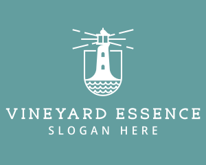 Classic Seaside Lighthouse logo design