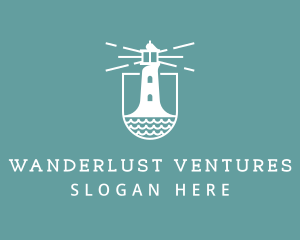 Classic Seaside Lighthouse logo design