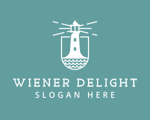 Classic Seaside Lighthouse logo design