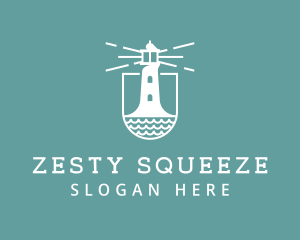 Classic Seaside Lighthouse logo design