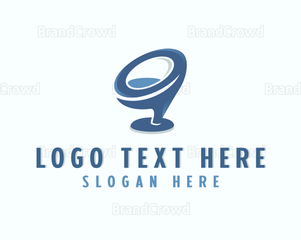 Modern Chair Furniture Logo