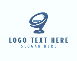 Modern Chair Furniture Logo