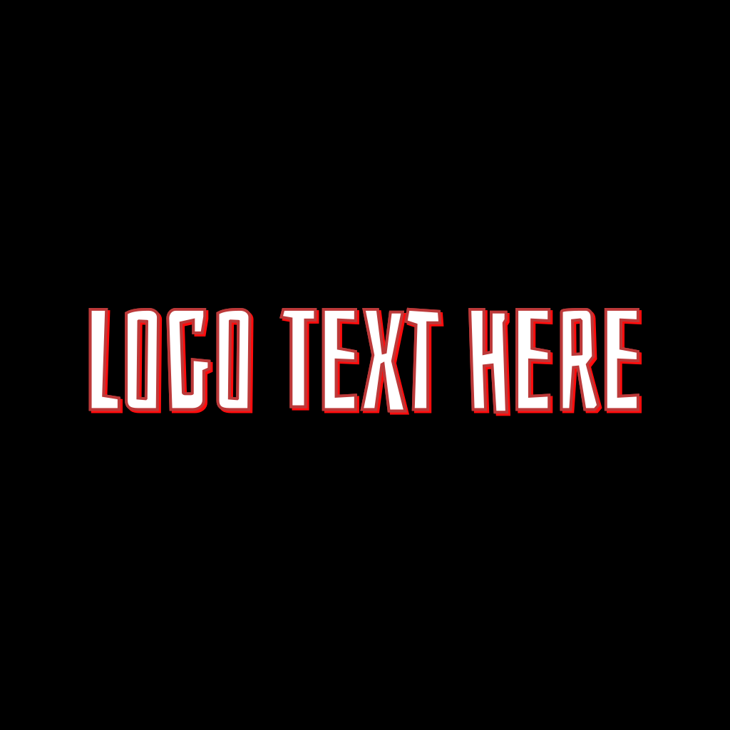 Red & White Font Logo | BrandCrowd Logo Maker