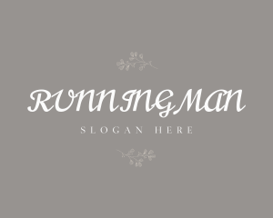 Elegant Floral Wordmark Logo