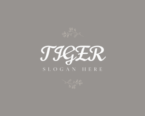 Elegant Floral Wordmark Logo