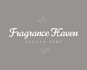 Elegant Floral Wordmark logo design