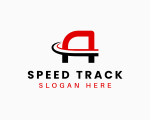Track - Highway Track Swoosh logo design