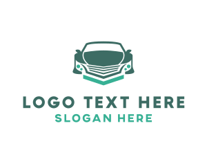 Ridesharing - Green Car Rental logo design