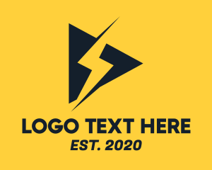 Voltage - Flash Thunder Media logo design