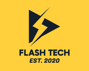 Flash - Flash Thunder Media logo design