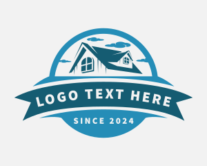 Roofing - Residential Roofing Construction logo design