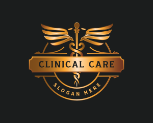 Wellness Caduceus Clinic logo design