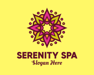 Spa - Beauty Hindi Spa Flower logo design