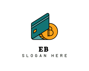Remittance - Credit Card Bitcoin logo design