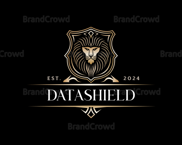 Lion Crest Shield Logo