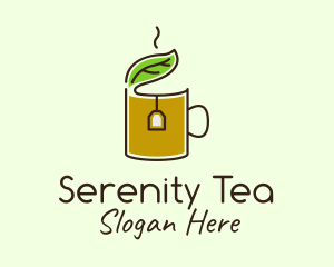 Tea - Green Tea Herbal Leaf logo design