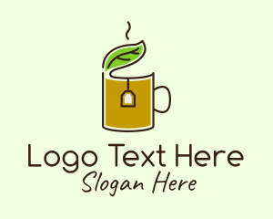 Herbal - Green Tea Herbal Leaf logo design