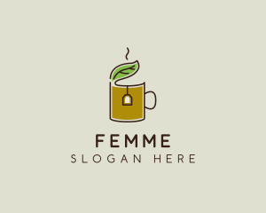 Green Tea Herbal logo design