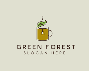 Green Tea Herbal logo design