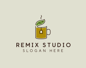 Green Tea Herbal logo design