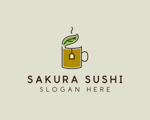 Green Tea Herbal logo design