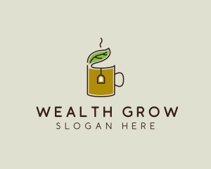 Green Tea Herbal logo design