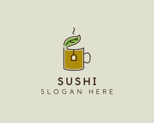 Green Tea Herbal logo design