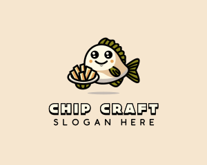 Fish Chips Cuisine logo design