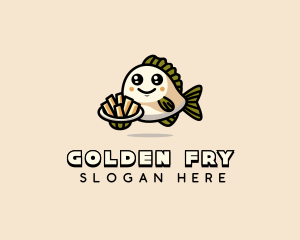 Fish Chips Cook logo design