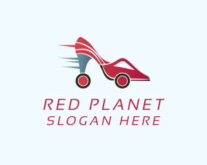 Red Stiletto Car logo design