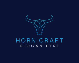 Animal Horn Bull logo design