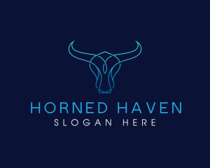 Animal Horn Bull logo design