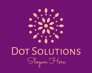 Pink Petals And Dots logo design