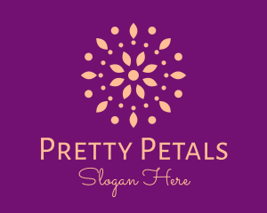 Pink Petals And Dots logo design