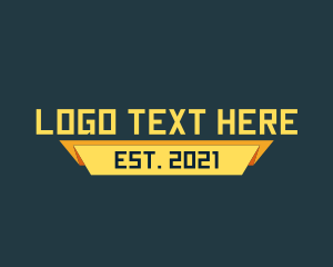 Online Games - Yellow Modern Banner logo design