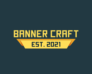 Banner - Yellow Modern Banner logo design