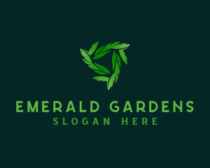 Leaf Wellness Garden logo design