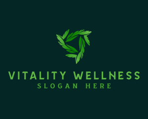 Leaf Wellness Garden logo design