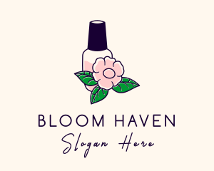 Natural Flower Perfume  logo design