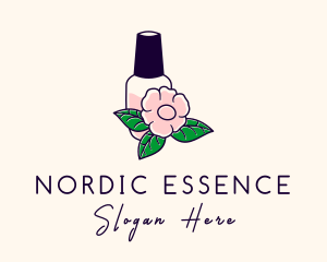 Natural Flower Perfume  logo design