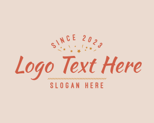 Typography - Fun Casual Business logo design