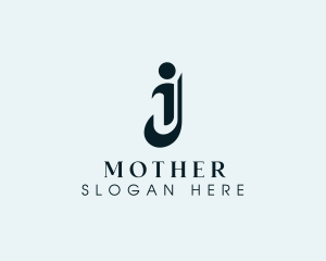 Legal Advice Law Firm Letter IJ logo design