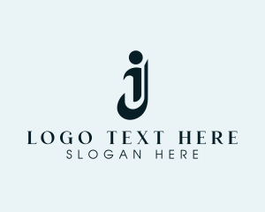 Legal Advice Law Firm Letter IJ logo design